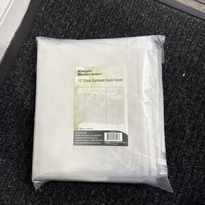 Simple Houseware Clear Garment Rack Cover
